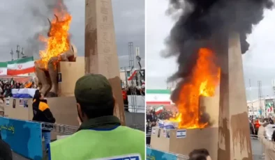 İran’daki Protestolarda Yakılan Kukla Dünya Gündeminde