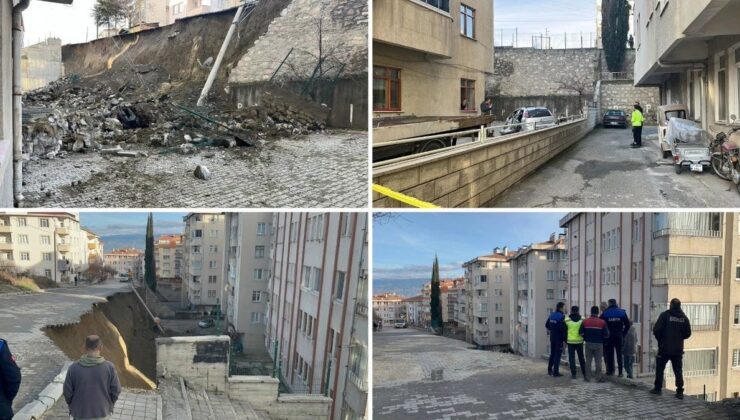 Tosya’da İstinat Duvarı Faciası: 7 Araç Enkaz Altında Kaldı