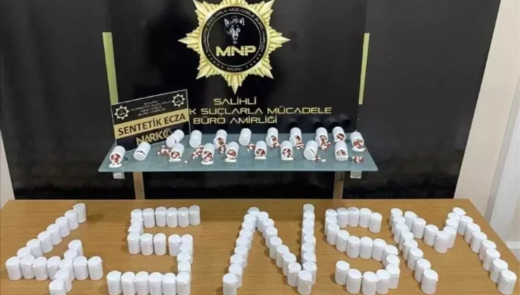 Manisa’da dev uyuşturucu operasyonu 14 bin 866 sentetik ecza ele geçirildi.