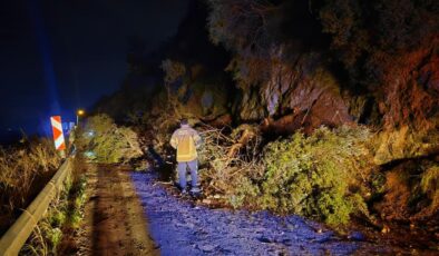 Mudanya’da Gece Yarısı Heyelanı: Sahil Yolunda Ulaşım Durdu