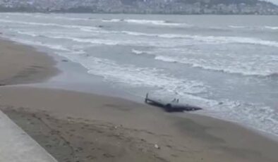 Ünye Sahilinde Gizemli Hareketlilik: Kıyıya Vuran İHA Parçası Paniğe Neden Oldu!