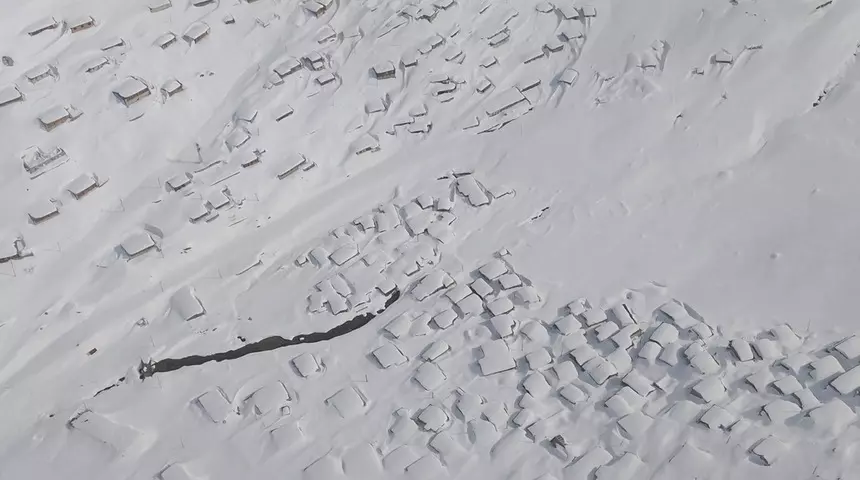 Rize Kavrun Yaylası kar kalınlığı 3 metre