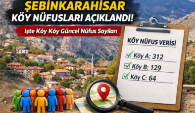 İlçenin En Kalabalık Köyü ve Tüm Köylerin Nüfus Listesi Belli Oldu