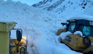 Şırnak Beytüşşebap’ta çığ düştü, grup köy yolu ulaşıma kapandı