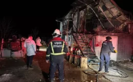 Uşak’ta Gece Yarısı Faciası: Prefabrik Ev Alevlere Teslim Oldu, Karı Koca Hayatını Kaybetti