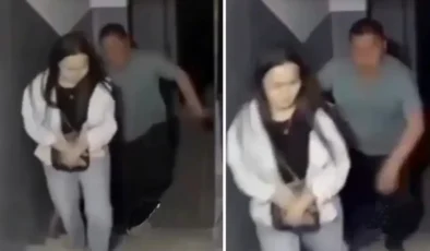 Apartmanda Dehşet Anları Kamerada: Küçük Kıza Saldırı Girişimi Son Anda Engellendi