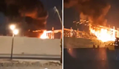 Bağdat Havalimanı’nda Büyük Patlama: İHA Saldırısı Sonrası Elektrik Santrali Alevler İçinde Kaldı