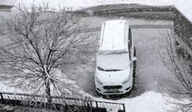 Bitlis’te Bahar Karı Sürprizi Kent Merkezi Tamamen Beyaza Büründü