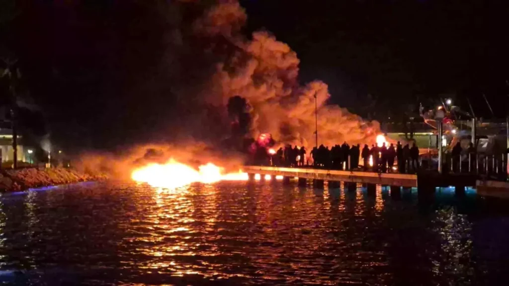 Bodrum marina yangını