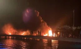 Lüks Yatların Külleri Denize Karıştı: Bodrum’da Marina Yangını Sonrası Temizlik Seferberliği