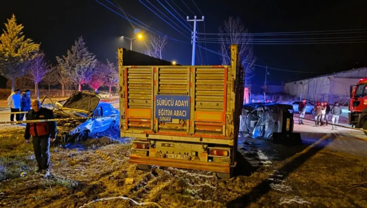 Bolu’da Ehliyetsiz Sürücü Dehşeti: İki Araç Tarlaya Savruldu