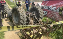 Tarlaya Giden Traktör Sürücüsü Rampada Can Verdi