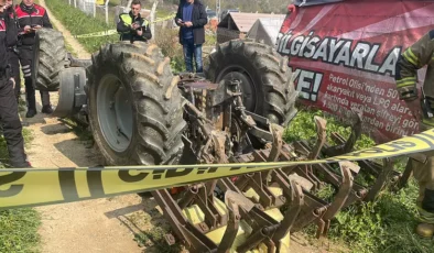 Tarlaya Giden Traktör Sürücüsü Rampada Can Verdi