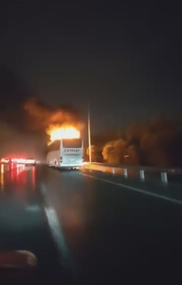 Esenler TEM otobüs yangını