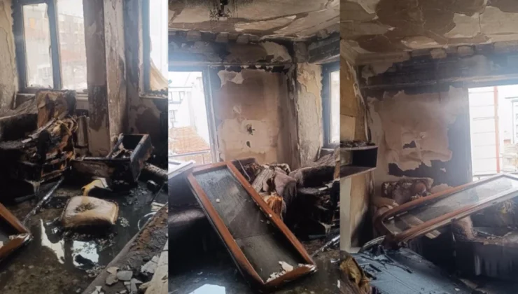 Tepebaşı’nda Apartman Dairesi Alevlere Teslim Oldu: Üç Kişi Dumandan Etkilendi