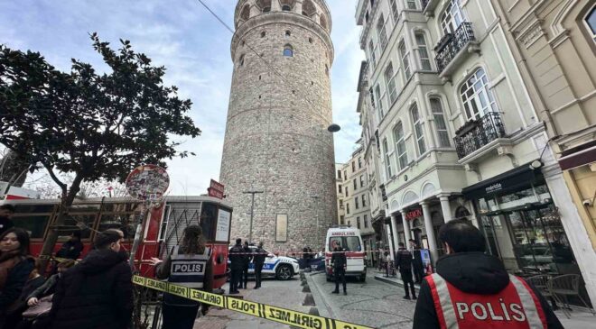 Galata Kulesi’nde Kahreden Anlar: Genç Kadın Hayatını Kaybetti