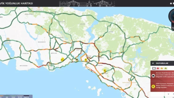 Ramazan Bayramı Dönüşü İstanbul Trafiği Alarm Veriyor: Gece Yarısı Yoğunluk Yüzde 62!