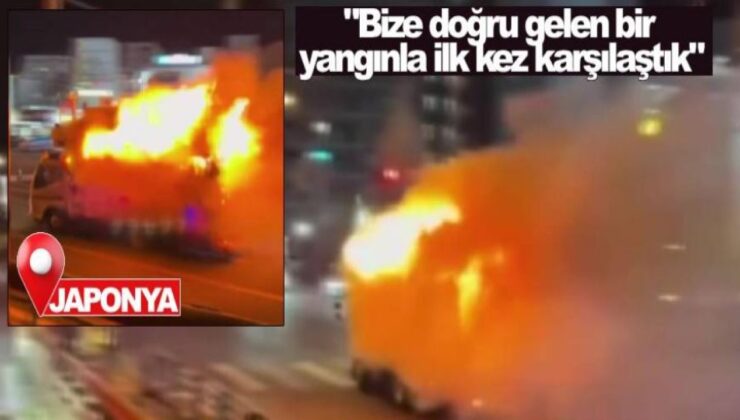 İtfaiyeyi Beklemedi, Yanan Kamyonetini İstasyona Sürdü