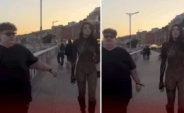 Sahilde Skandal Görüntüler Genç Kadına Tasma Takıp Gezdirdi