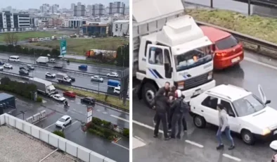 Küçükçekmece’de Trafik Magandaları Terör Estirdi: Tekmeli Yumruklu Yol Verme Kavgası