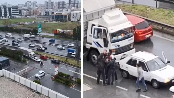 Küçükçekmece’de Trafik Magandaları Terör Estirdi: Tekmeli Yumruklu Yol Verme Kavgası