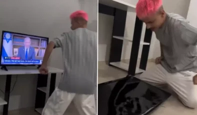 Netanyahu’nun Konuşmasına Öfke Patlaması: Canlı Yayında Televizyonu Parçaladı