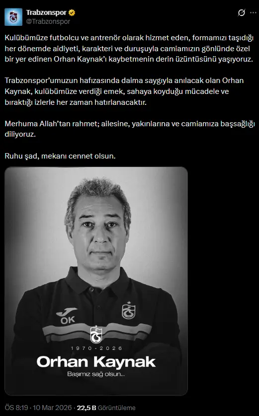 Orhan Kaynak vefat