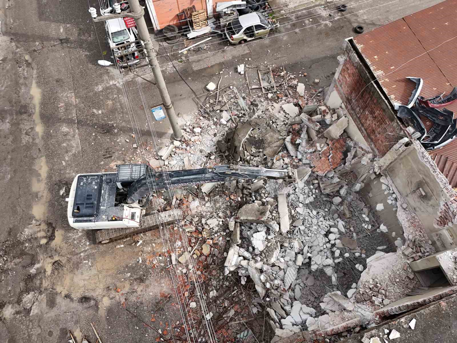 Samsun Gülsan Sanayi Yıkımı