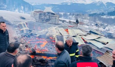 Şavşat’ta Korkutan Yangın Ev Ahır ve Ambarlar Kül Oldu