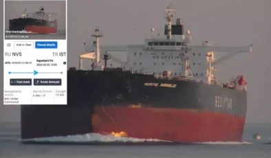 Boğaz’ın Kapısında Korkutan Patlama: 140 Bin Ton Petrol Yüklü Türk Tankerine Dron İsabet Etti!