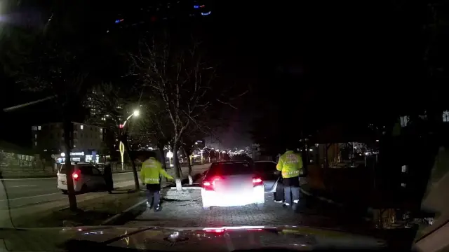 Yozgat dur ihtarına uymayan sürücü