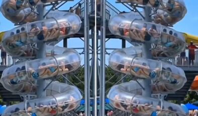 Eğlence Kabusa Döndü: Dev Su Kaydırağında Onlarca Kişi Boruların İçinde Mahsur Kaldı