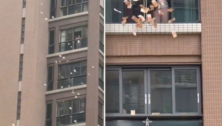 Gökten Servet Yağdı: Yaşlı Kadın Balkondan Milyonları Sokaklara Savurdu
