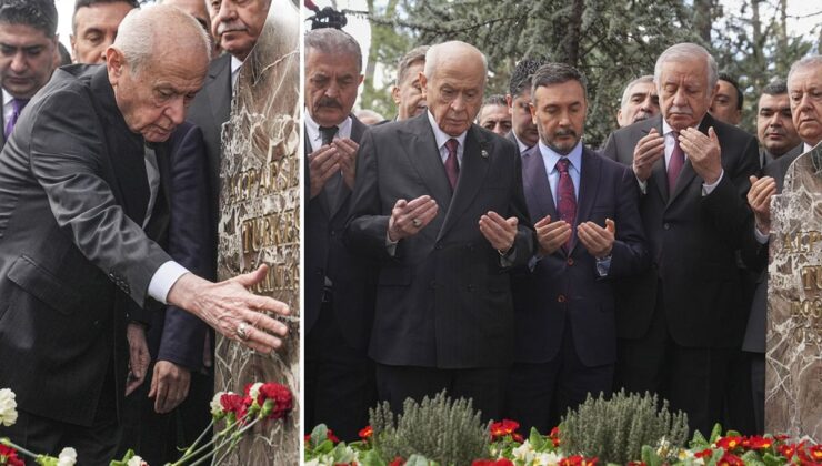 MHP Lideri Bahçeli’den Türkeş’in Kabrinde Önemli Ziyaret: O İsim Karede Yer Almadı!
