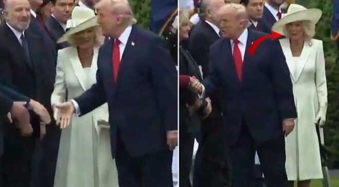 İngiliz Sarayında Kriz Çıkaran Yürüyüş: Donald Trump Kraliçe’nin Önünü Kesti