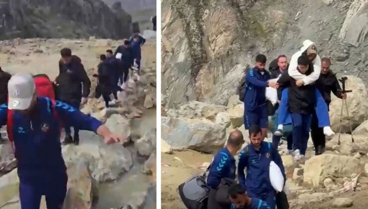 Yeşil Sahadan Kar Esaretine: Hakkari Zapspor Futbolcuları Deplasmana Yürüyerek Gitti!