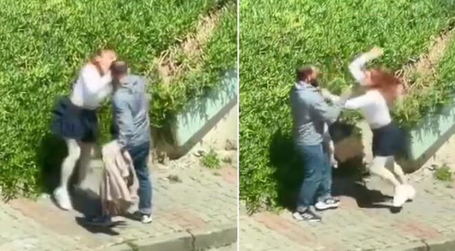 Maltepe’de Sokak Ortasında Dehşet: Genç Kadını Yumruklayıp Zorla Götürmeye Çalıştı