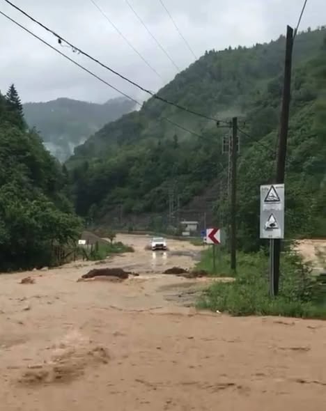 Giresun Bulancak yol kapanması
