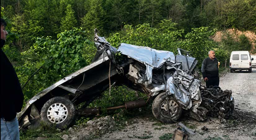Giresun Güce trafik kazası