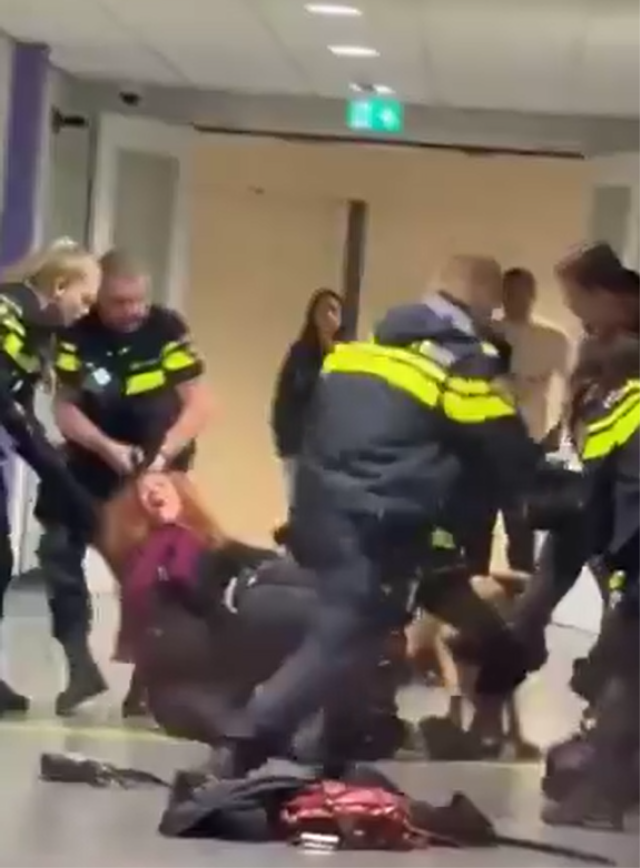 Hollanda polisi hamile kadın