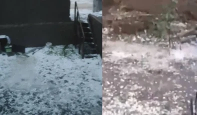 Sivas’ta Çiftçiyi Yıkan Doğal Afet! Fındık Büyüklüğündeki Dolu Bahçeleri Savaş Alanına Çevirdi