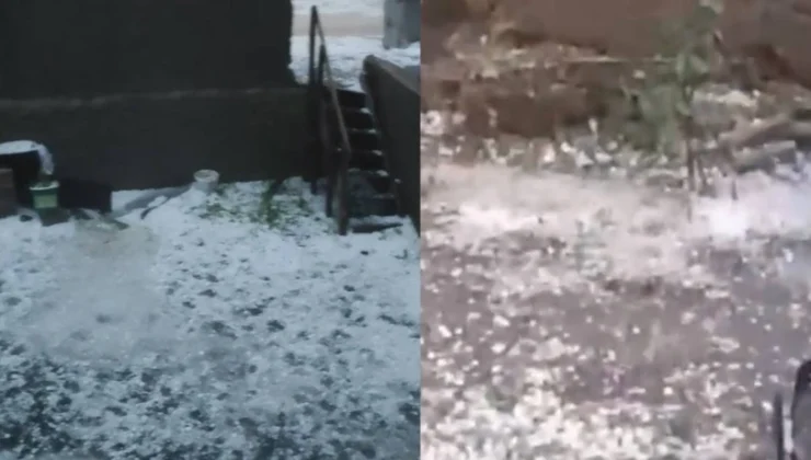 Sivas’ta Çiftçiyi Yıkan Doğal Afet! Fındık Büyüklüğündeki Dolu Bahçeleri Savaş Alanına Çevirdi