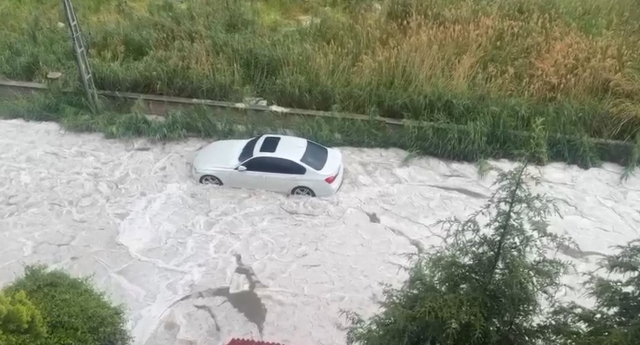 Ankara şiddetli sağanak ve dolu yağışı