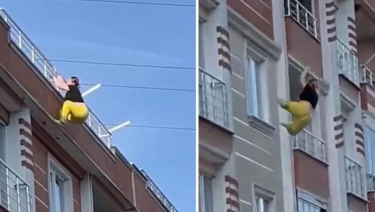Esenyurt’ta Yüreklerin Ağza Geldiği Anlar: Dördüncü Kattan Aşağı Bıraktı!