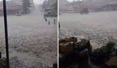 Doğu Anadolu’da Doğal Afet Alarmı! Aniden Bastıran Dolu ve Dev Hortum Korkuttu