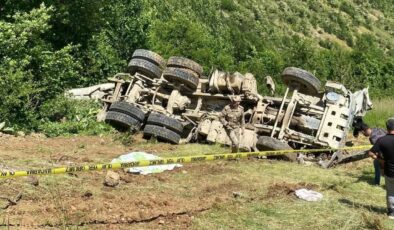 Gümüşhane’de Dehşet Anları: Beton Mikseri Uçuruma Yuvarlandı! Bölgede Büyük Acı