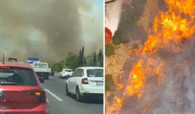 Manisa’da Korku Dolu Dakikalar: Dev Alevler Ulaşımı Tamamen Kesti!