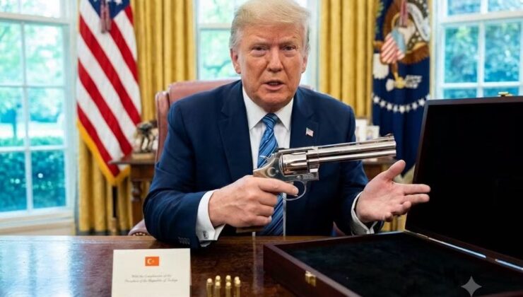 ABD Başkanı Trump Kendisine Verilen Özel Hediyeyi Gösterdi: Avrupa Liderlerine Sert Gönderme