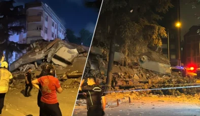Bahçelievler’de Korkutan Olay: 4 Katlı Bina Aniden Çöktü