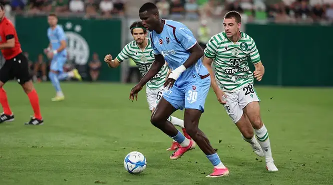 Macaristan’da Şok Kırmızı Kart! Trabzonspor Ferencvaros Karşısında Zor Anlar Yaşıyor